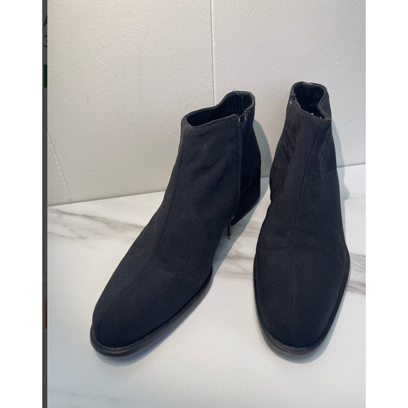Prada flat black ankle boots 35 - Picture 8 of 12